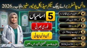 Public Sector Medical Universities Vice Chancellor Jobs 2026 feature image showing Vice Chancellor recruitment in Punjab with eligibility, experience, age limit, and application deadline.